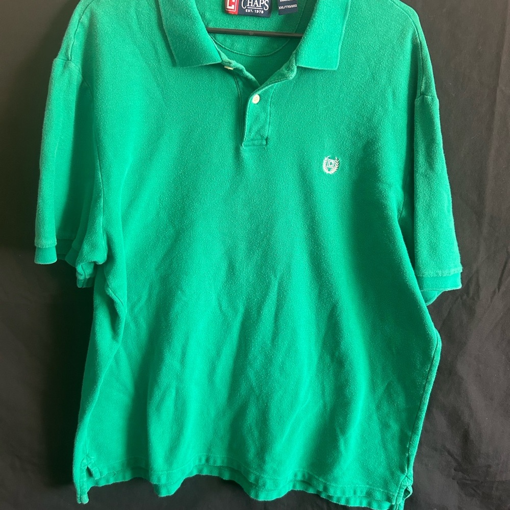 Chaps Green Polo Shirt for Men